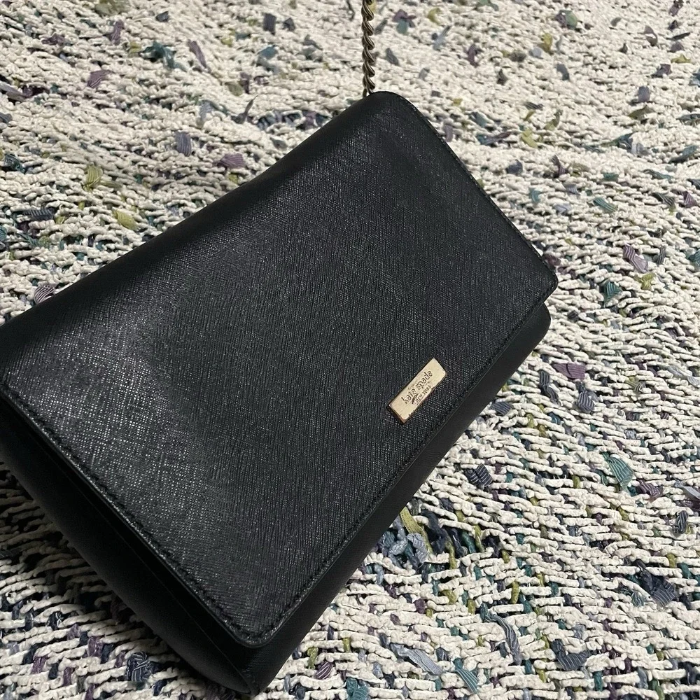 Kate Spade Black Alek Crossbody Charlotte Street‎ Tilden Place Leather satchel